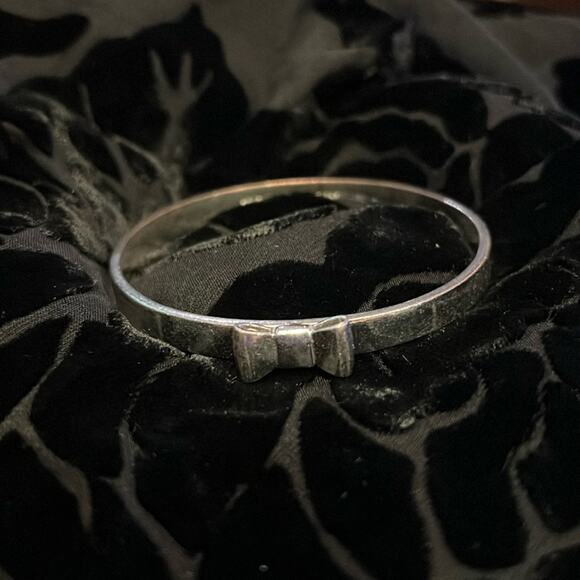 Kate Spade Silver Bow Bangle - Picture 1 of 5